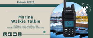 RETEVIS RM21 Marine Band Handheld RadioMarine Two-Way RadiosActive Noise CancellationSuppress Background NoiseShip to Shore Radio for Jet Ski