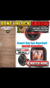 [SG Stock] 2.4" Digital Peephole Viewer | Smart Doorbell Camera | 90° Wide Angle Door Eye | Night Vision Video Door Viewer | Rechargeable Security Monitor