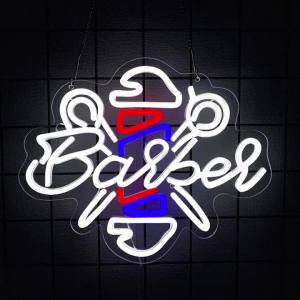 Haircut Series Neon Sign For Wall DecorLight Up Sign For Hair SalonBarber Shop DecorBirthday ChristmasGift For Hairdresser
