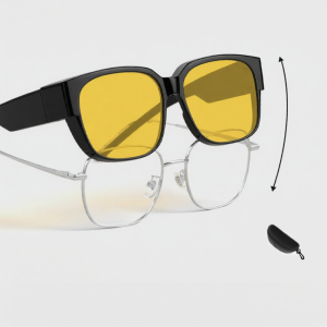 DIGELE | Polarized Night Driving Glasses Anti Glare for Men and Women Over Prescription