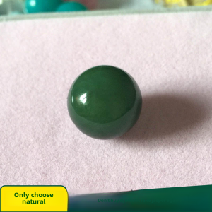 Natural Apatite Loose Beads Single Pearl Material Deep Color Turpan Mulberry Green round Beads Fashion Jewelry Accessories