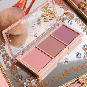 Pipl Dream Girl Tricolor Blush Natural Matte Long-lasting Orange Colorful Makeup Student Affordable Whitening Cheek Palette