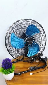 N-PLUS Tornado Desk Fan 12 Inci dengan Posisi Angin Dua Tingkat dan Plug 3 Pin - Biru