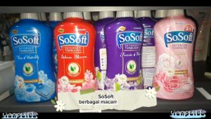 SOSOFT Deterjen Cair 700ml Botol Detergent Wangi Higienis Anti Bacterial Detergent Lembut Pembersih Noda Pewangi SO SOFT SOKLIN