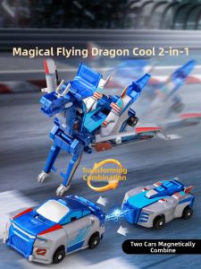QIMINGXING | Magnetic Transformable 2-in-1 Robot Car Toy