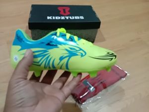 KIDZTUBS Sepatu Bola Anak Paket Komplit Sepatu Bola Tas Skin Deker Kaos Kaki Usia 6-10 Tahun Size 28 29 30 31 32 33 34 35 36 37 KDZ1457122224