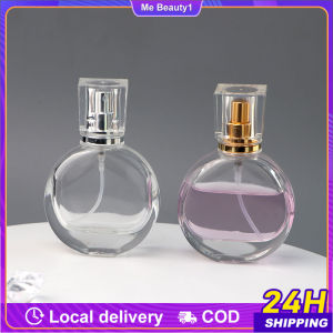 30ml Round Glass Spray Perfume Bottle Screw Mouth Acrylic Cap Perfume Water Bottle