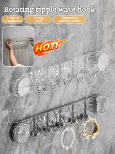 Rotate Suction Cup Hook Bathroom Toilet Kitchen Hanger Punch-Free Strong Load-Bearing Hook Wall Mounted Storage Hook Behind The Door