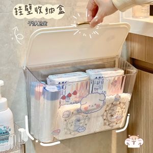 Trong Suốt Phòng Tắm Treo Tường Hộp Bảo Quản Đồ Lót Và Khăn Ăn Vệ Sinh Sử Dụng Tại Nhà Vệ Sinh Nhà Tổ Chức Chất Liệu Nhựa