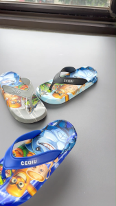 Sandal Jepit Karet Anak Laki Cowo 1 2 3 4 5 6 7 8 9 10 Tahun TK SD Karakter Anomali Tung Sahur Ballerina Capucina Tralalelo Hiu Buaya CEQIU CQ-130