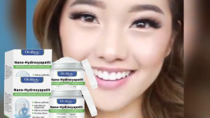Winter Whitening Tooth Powder with 10% Hydroxyapatite - Remineralizing Cool Mint Enamel Repair & Fresh Breath