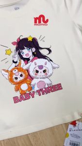 Áo Phông Croptop Bé Gái Riomio Vải 100% Cotton 4 Chiều Phom Rộng Tay Trễ In Hình Thể Thao Năng Động Đen Kem Size 8/9–12/13 (30–50kg) RAG1087