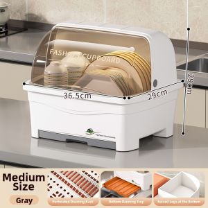 ZHIFUXIAOLUBAN | Dustproof Drying Dish Storage Rack