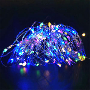 Battery Powered LED Fairy Lights Silver Wire String Lights for Garden Wedding Birthday Christmas Halloween Decoration
