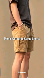 Mens Short Corduroy Cotton Shorts Stretchable for Mens #88