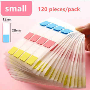 PET plastic index sticker Category labels cute sticky notes school Office bookmark paper self-adhesive instruction sticker gift