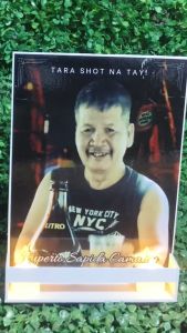 Personalized SINTRA LAPIDA with 2 MINI LED CANDLE (free battery) MEMORIAL/FUNERAL LAPIDA