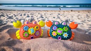 Đồ chơi xe đẩy hình con cua có âm thanh vui tai giúp bé thích thú tập đi Bộ quà tặng bé trai bé gái