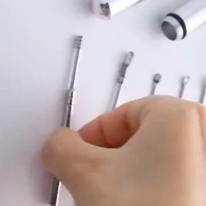 Bộ Lấy Ráy Tai 6 Món Bằng Thép Không Rỉ Cao Cấp Dụng Cụ Lấy Ráy Tai