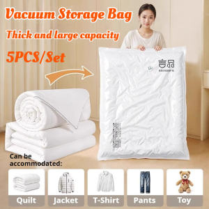 Reusable Vaccum Storage Bags Large Plastic Travel Compression  Bag Space Saving Bags for Clothes