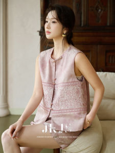 JK&JS | Silk and Wool Jacquard Sleeveless Vest