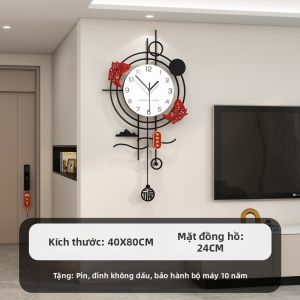 Đồng Hồ Tường Phòng Khách Không Ồn
