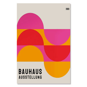 Colorful Bauhaus Exhibition Geometric Posters Prints Minimalist Abstract Art Canvas Painting for Living Room Mural Home Decor