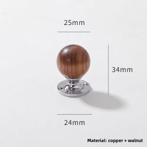 UCUBE | French Luxury Cabinet Handles with Brass Crystal Round Pendant