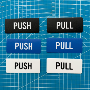 Push and Pull Door Direction. Premium Sticker Sign Notice Signage. Exclusive Design. Entrance Entry Way. Exit Doorway.
