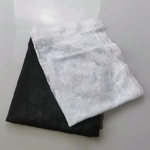 Kerudung Pengantin Renda Kerudung Pengajian Kerudung Brukat Putih Mantilla Kerudung