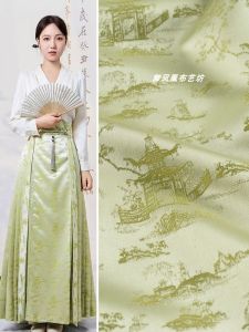 ผ้าไหมจีนโบราณสไตล์ฮันฟู่ ลายดอกไม้ ผ้าปักลายดอกไม้ ผ้าสำหรับทำเสื้อผ้า ผ้าฝ้ายลายดอกไม้ ลายดอกไม้ ผ้าฝ้าย