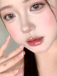 （0~-8.00）1pair Colored Contact Lense Big Eye Makeup Beauty Half Yearly Use Soft Lens