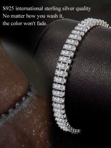 สร้อยข้อมือที่ไม่ซีดจางตลอดไป สร้อยข้อมือเพทายสี่เหลี่ยมหลากสี