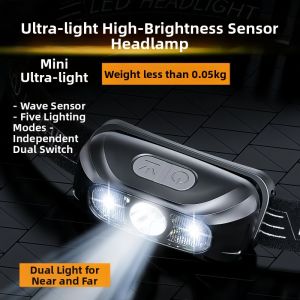 BAIXITANG | Portable Motion Sensor Fishing Headlight Rechargeable High Beam