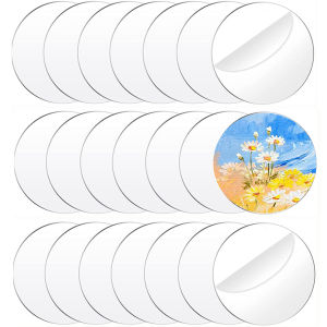 4Inch 2mmClear Acrylic Circles Blanks Acrylic Discs Plexiglass Disk Round Acrylic Plastic Sheets for DIY ProjectCraftPaint Art