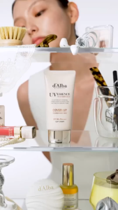 dAlba UV Essence Waterfull+ Cover-Up Sun Cream SPF50+ PA++++ Natural Cover Sunscreen 50ml