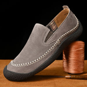 Large Size Mens Shoes 45 Casual Outdoor Leather Anti-slip Soft Bottom Retro Spring Autumn Summer Fashion Leisure Sports Shoes