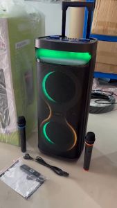 SOUNDMILAN ลำโพงบลูทูธ ML-211 8นิ้วดอกเบิ้ล ลำโพงล้อลาก เบสแน่น เสียงดี ไมค์ลอย2ตัว