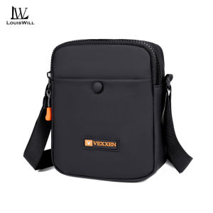 LouisWill Men Fashion Shoulder Bags Sling Chest Bag Cross Body Bags Messenger Bag Waterproof Cross Body Bag Large Capacity Sling Bags Simple Student Teenager Bag