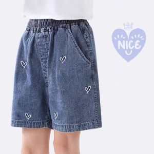 Cotton Girls Jeans Shorts Loose
