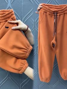 กางเกงวอร์มทรงหลวมเอวสูงสไตล์ลำลองสำหรับฤดูหนาว สีสันสดใส กางเกงขายาวทรงสลิมฟิต กางเกงขายาวทรงลำลองสำหรับผู้หญิง