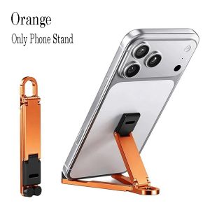 Aitemay Mini Foldable Keychain Phone Kickstand Multi‑Angle Adjustable Portable Hands‑Free Cell Phone Holder for Desk Travel Use