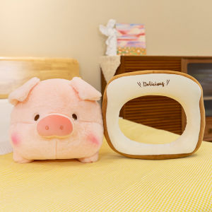 Lulu Pig Toasty Plush Toy Girl Sleeping Doll Childrens Birthday Gift Soft Stuffed Animal Piggy Character PP Cotton Filled