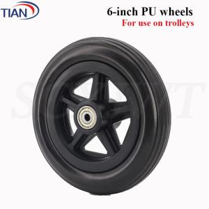 6/7/8/10 Inch Wheelchair Front Wheel Accessories 6 "7" 8 " 10 solid Universal Explosion-proof Wheel for Wheelchair
