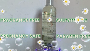 Pure Organic Sulfate Free Fragrance Free Shampoo Pregnant Safe Gentle and Sensitive Hair and Scalp