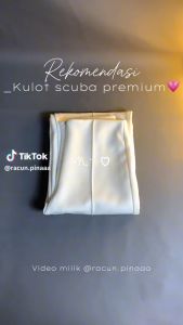 Kulot Scuba Cubit  Premium Tebal /celana Panjang Wanita.celana kantor wanita bahan scuba
