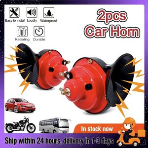 2pcs Universal Car Horn Motorcycle Horn Super Loud Auto 12V Vehicle Boat Snail Air Horn Waterproof