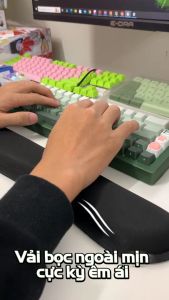 Kê tay bàn phím lót chuột đệm tay SIDOTECH PD800 êm chống mỏi cổ tay đệm không trượt pad chuột máy tính laptop đệm tay êm - Hàng chính hãng