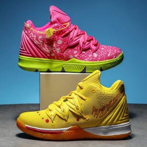 Sepatu Basket Sneakers NBA superstar kyrie irving 5 Spongebob Patrick Star Octopus Basketball shoes Wanita Bernapas Skate Sepatu Olahraga