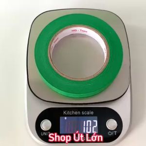 1 Cuộn băng keo giấy màu xanh lá rộng 1.5cm dài 50 mét lõi giấy 3mm giá tại xưởng